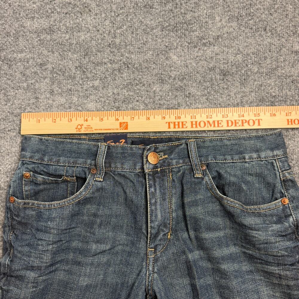Seven7 SM74 Relaxed Flap Mens Bootcut Jeans Medium Wash Stretch Denim 31x34 - Picture 9 of 9